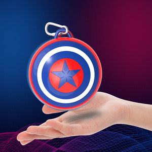 Captain America Steve Rogers Super Hero Shield Avengers Red Blue Wireless Bluetooth Speaker Mini Speaker