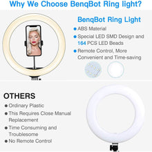 Load image into Gallery viewer, Compatible with Apple, Video Light, Dimmable Light, Selfie Led Ring Light, Usb Ring Light, With Tripod Frame Light
