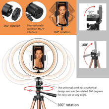 Load image into Gallery viewer, Compatible with Apple, Fill light desktop ring light tripod
