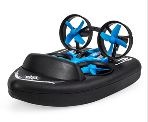 Mini Drone for Kids/Remote Control Boats for Pools and Lakes/2.4G Four-Axis RC Car 3 in 1 Sea-Land-Air Mode Switchable Waterproof