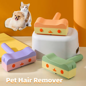 New Pet Hair Roller Remover Lint Brush 2-Way Dog Cat Comb Tool Convenient Cleaning Dog Cat Fur Brush Base Home Furniture Sofa