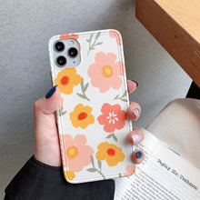 Load image into Gallery viewer, Painted flower and leaf cell phone case For IPhone
