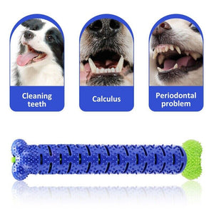 Pet Dog Chew Toys Aggressive Chewers Teeth Cleaning Oral Toothbrush Bone Brush