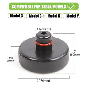 4Pcs Car Rubber Lifting Jack Pad Adapter Tool Chassis W/ Storage Case Suitable For Tesla Model 3 Model S Model X Car Accessories