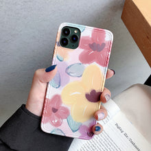 Load image into Gallery viewer, Painted flower and leaf cell phone case For IPhone
