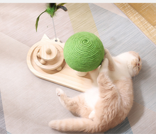 Load image into Gallery viewer, Pet Cat Tree Toys Cat Scratch Post Pet Furniture Scratching Post Cats Claw Scratcher Double Sisal Balls Cat Accessories
