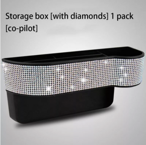 Car Accessories Diamond-studded Seat Storage Box