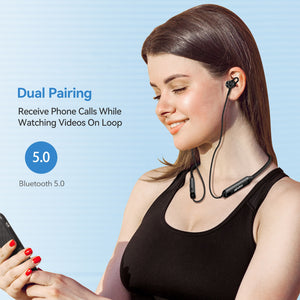 Neckband Bluetooth Headphones Magnetic Sports Earphones HiFi Stereo Bass Headset For Huawei Iphone TV PC