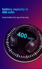 Load image into Gallery viewer, Siindoo RGB Light Wireless Bluetooth Headphones Kids Foldable Stereo Earphones Super Bass Noise Reduction Headset JH-926C For TV
