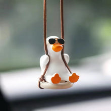Load image into Gallery viewer, Kawaii Car Hanging Pendant Rearview Mirror Decoration Ornaments Creative Cool Duck Automoblie Decor Car Interior Accessories
